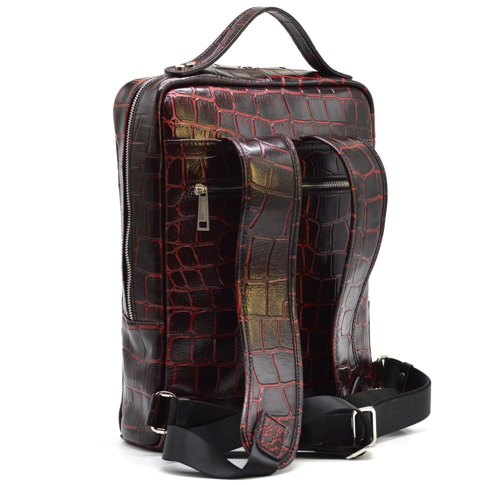 Шкіряний рюкзак для ноутбука под рептилию REP1-1239-4lx TARWA — 2