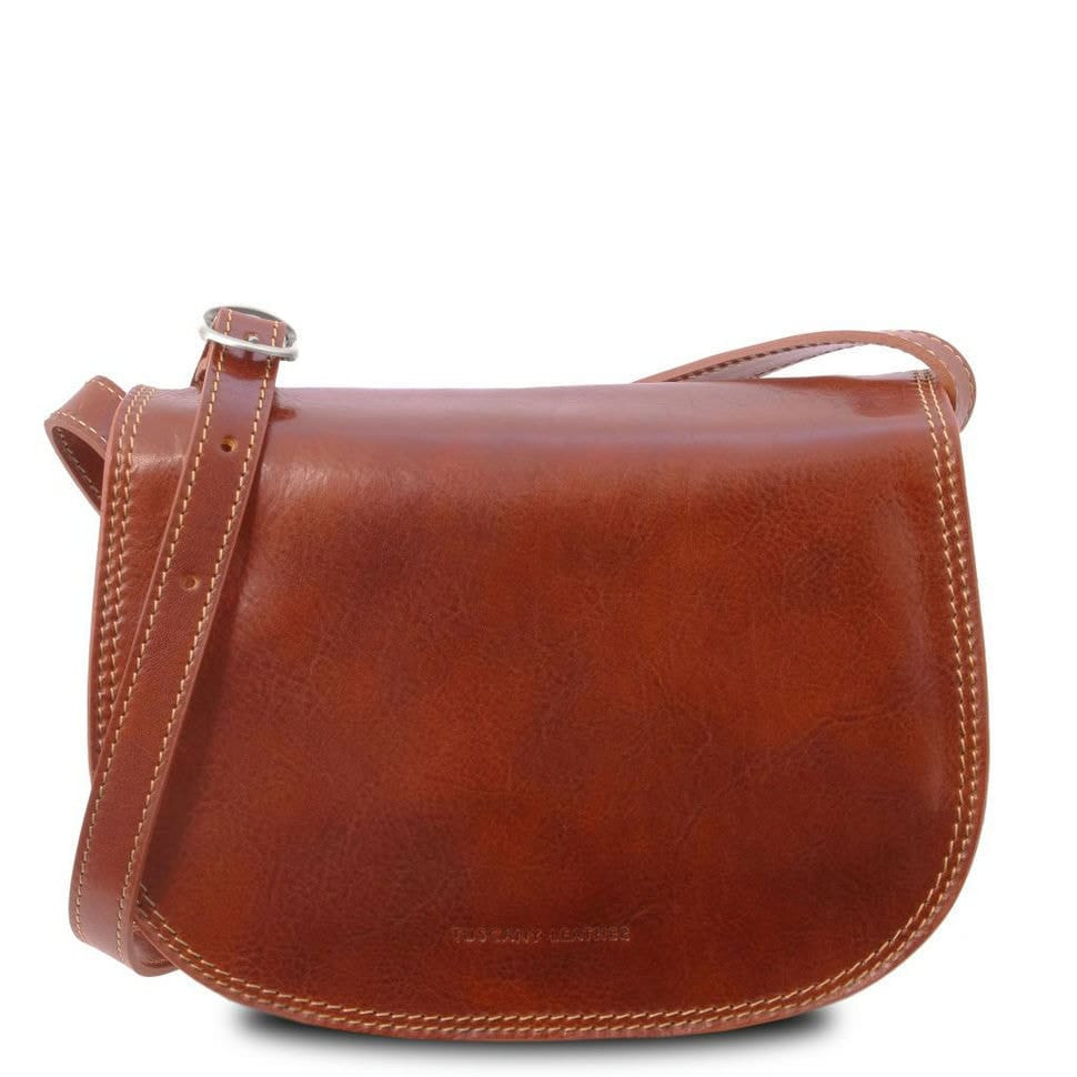 Жіноча шкіряна сумка Leather Isabella Tuscany TL9031 (Мед) — 2