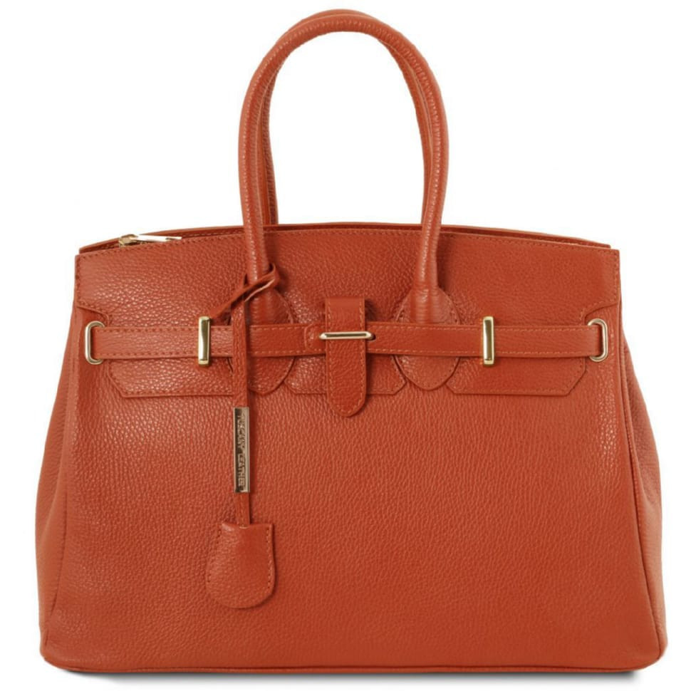 TL Bag шкіряна сумка жіноча Tuscany TL141529 (Brandy)