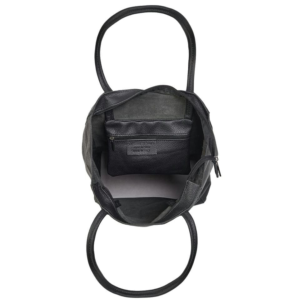 Шкіряна жіноча сумка Virginia Conti Italy - Art02802black_m — 3