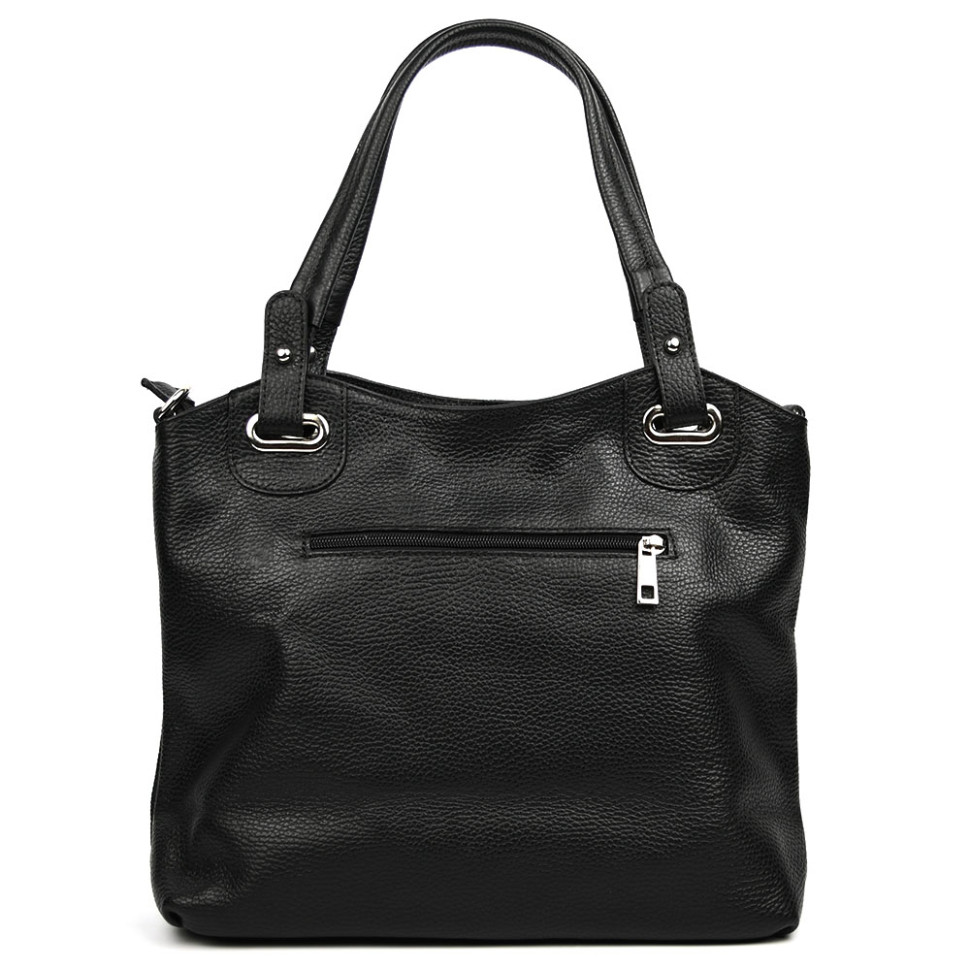 Шкіряна жіноча сумка Virginia Conti Italy - Art2234black — 3