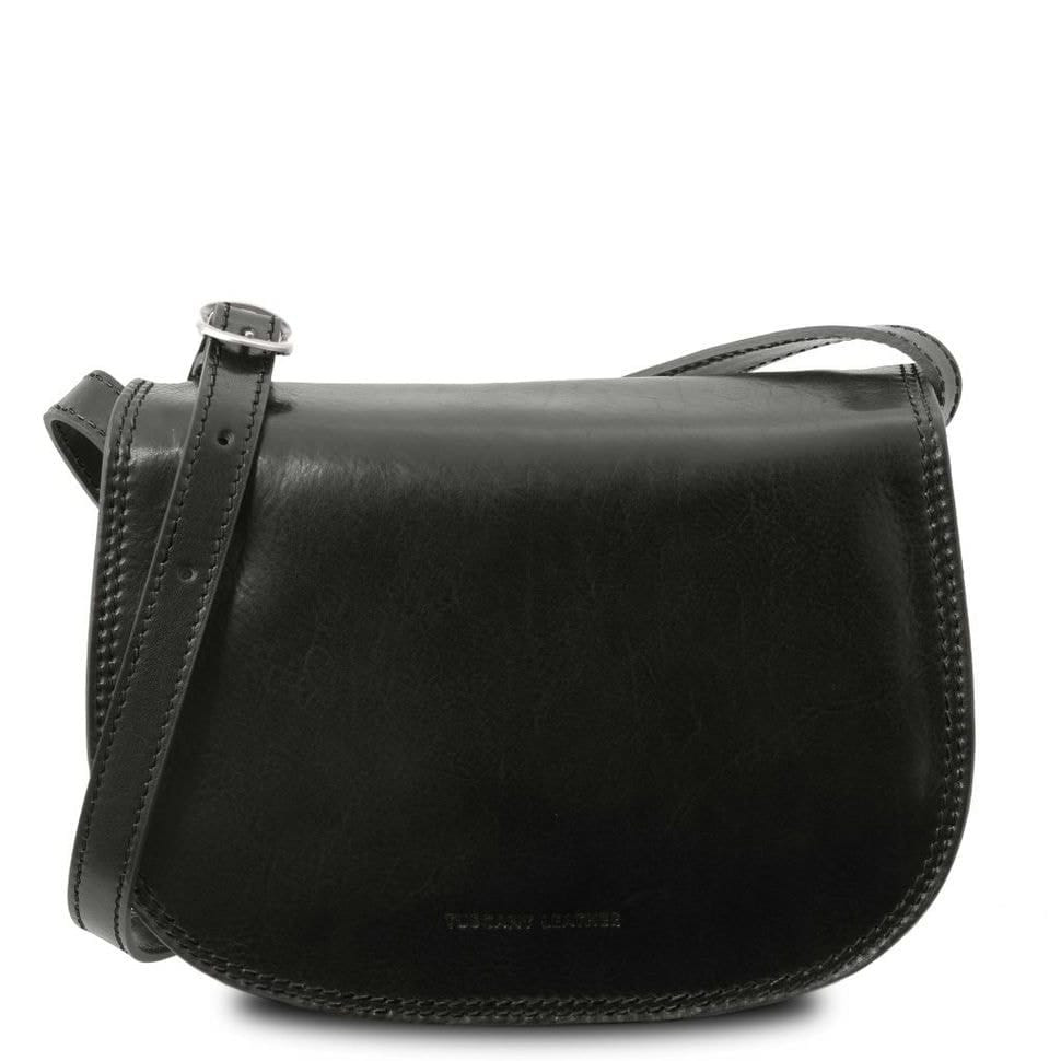 Жіноча шкіряна сумка Leather Isabella Tuscany TL9031 (чорний) — 2