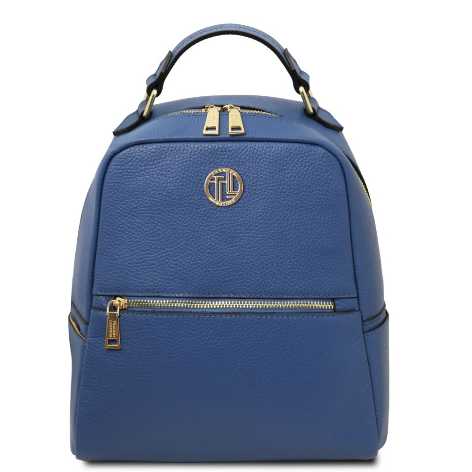 Шкіряний жіночий рюкзак Tuscany Prisma TL142483 (Denim)