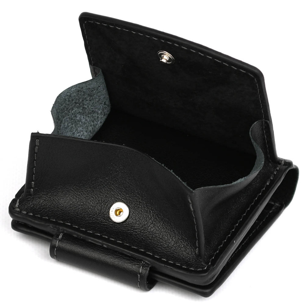 Портмоне с монетницей Grande Pelle 500610 чорне — 2