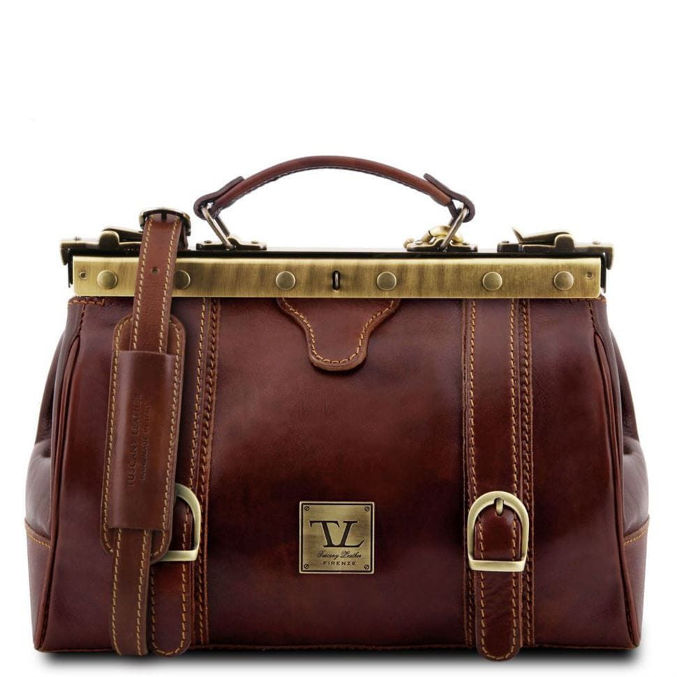 Шкіряна сумка - саквояж Tuscany Leather MONA-LISA TL10034 (коричневий) — 2