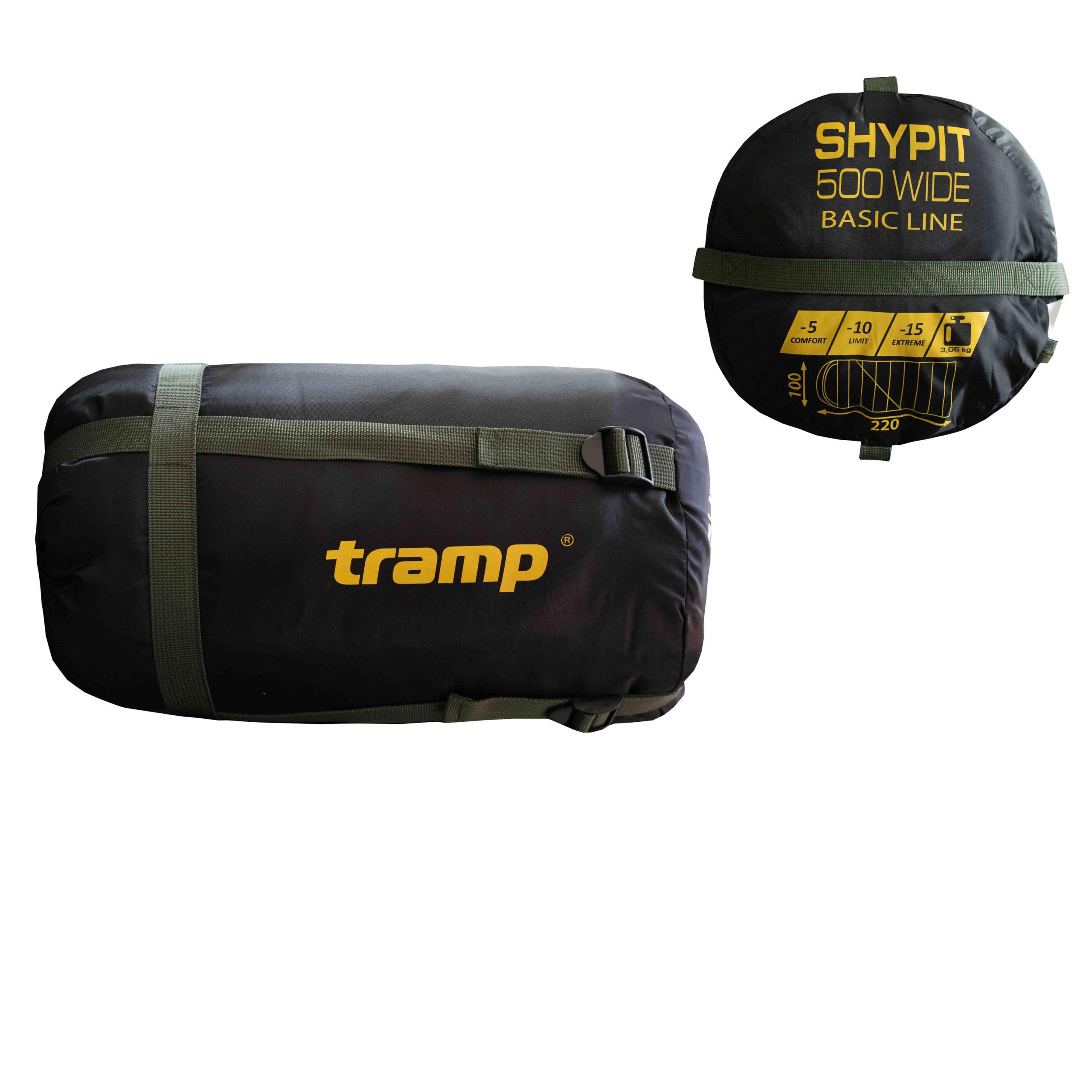 Спальний мішок Tramp Shypit 500XL ковдра з капюш лівий olive 220/100 UTRS-062L — 4