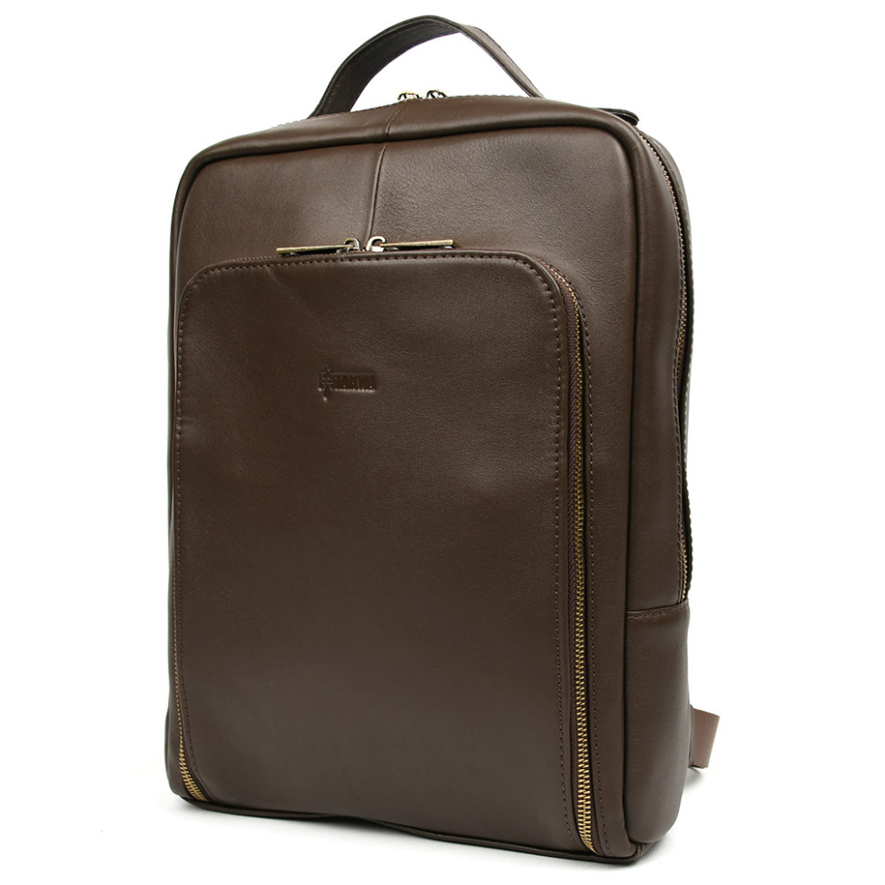 Деловой шкіряний рюкзак для ноутбука 14" GC-1239-4lx TARWA — 3