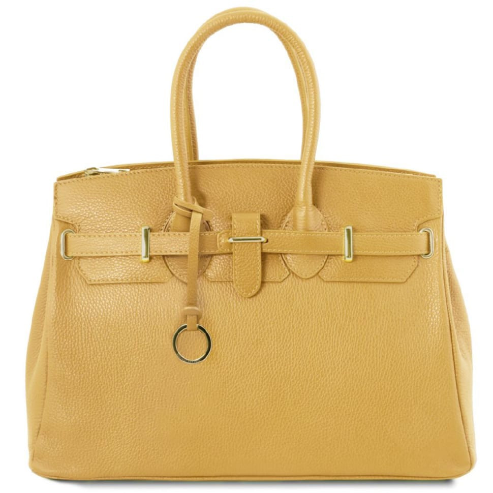 TL Bag шкіряна сумка жіноча Tuscany TL141529 (Pastel yellow)