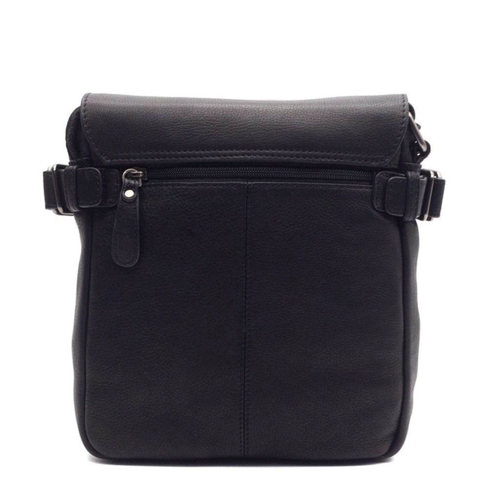 Чоловіча почтальонка зі шкіри HILL BURRY HB3200A чорна — 4