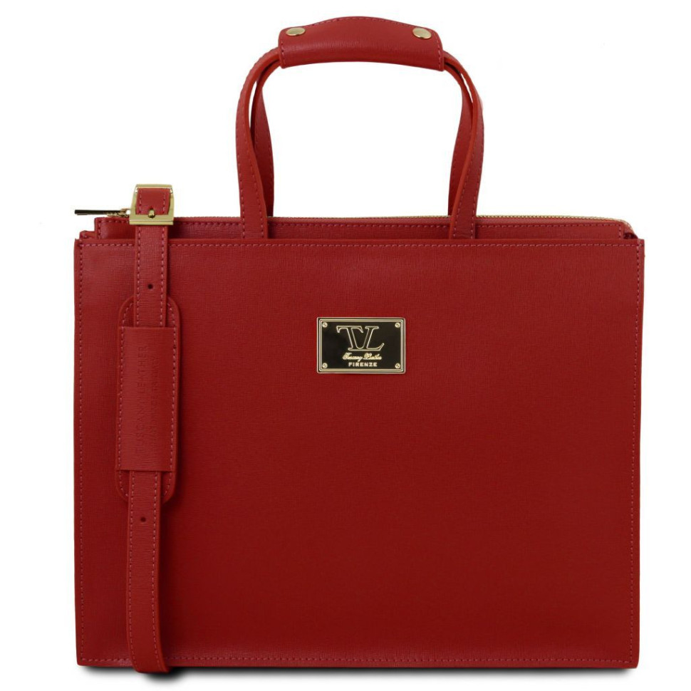 PALERMO - жіночий шкіряний портфель Tuscany Leather TL141369 (червоний)