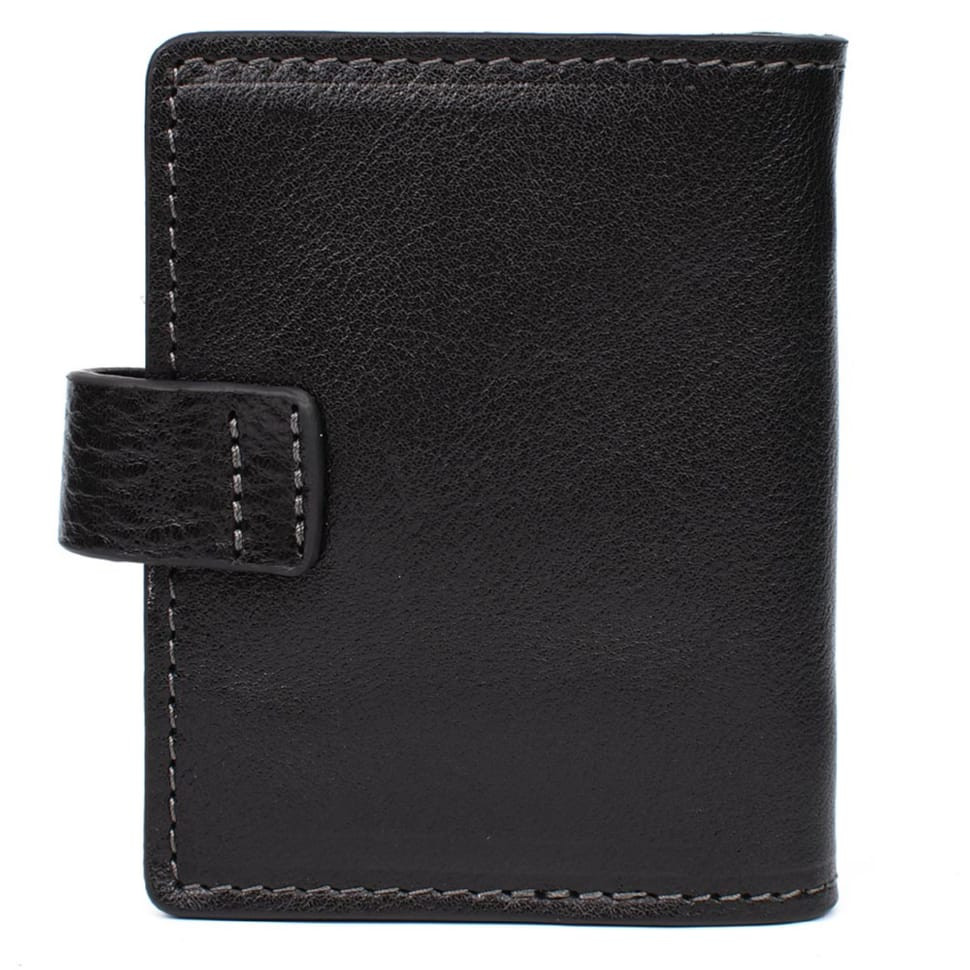 Кардхолдер CardCase чорна шкіра Grande Pelle 311410 — 4