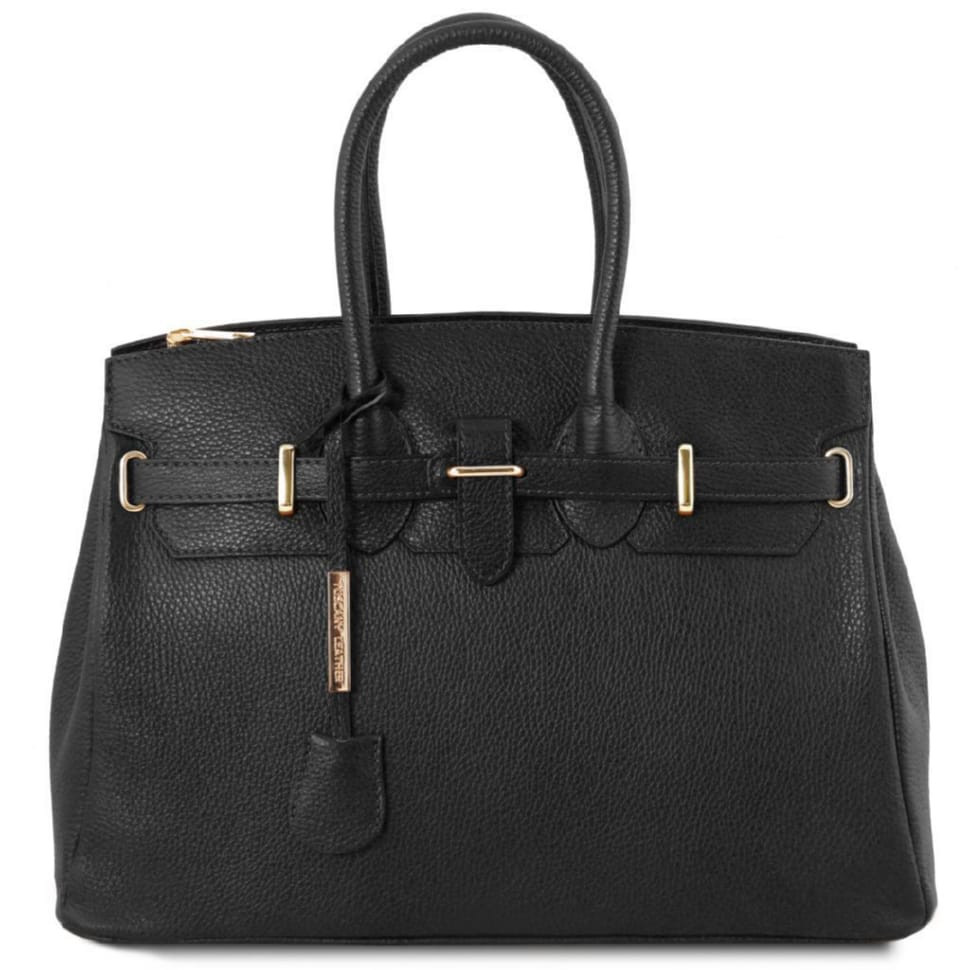 TL Bag шкіряна сумка жіноча Tuscany TL141529 (чорний)