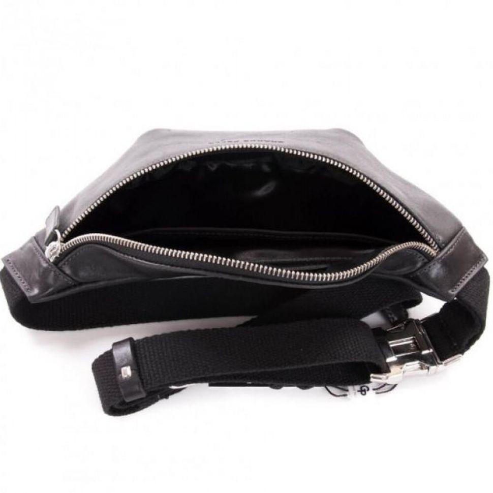 Кожаная сумка на пояс бананка Grande Pelle 741610 — 2