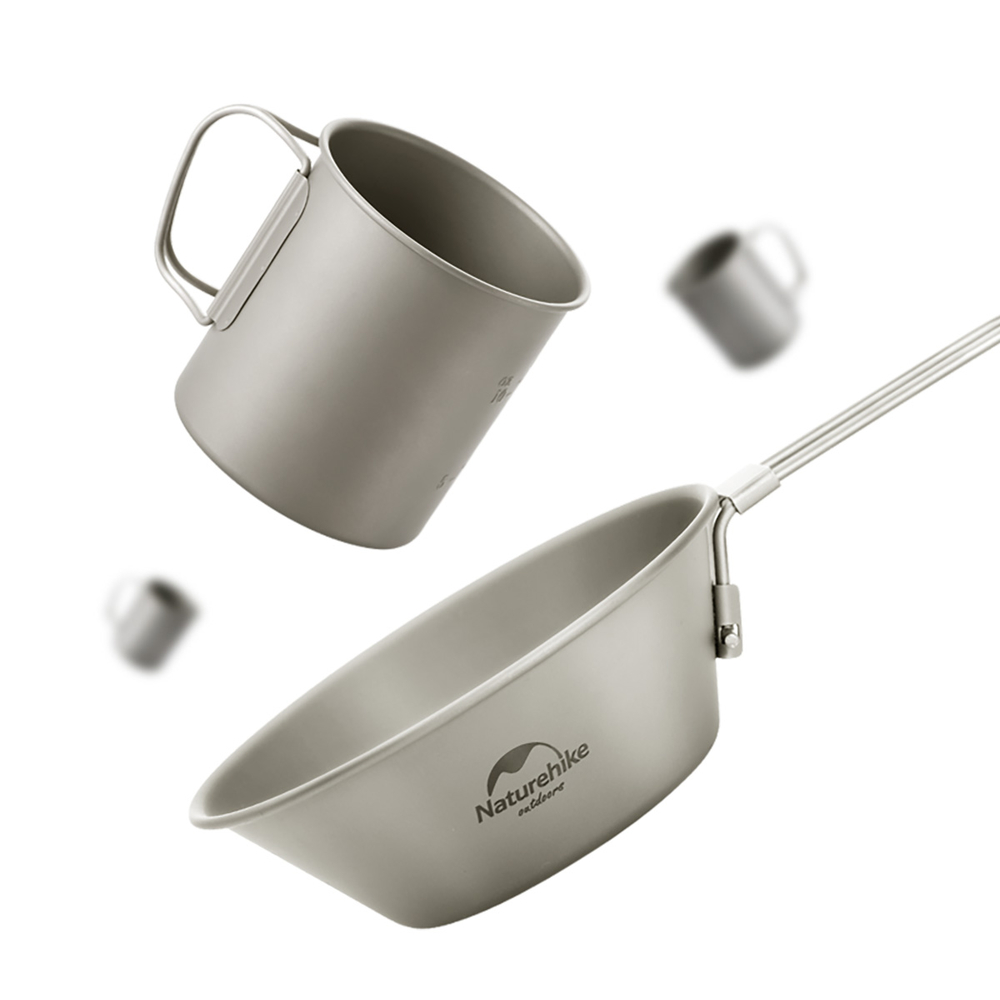 Кружка титанова з ручкою 200 мл Naturehike NH20CJ005 — 3