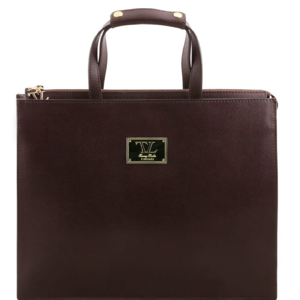 PALERMO - жіночий шкіряний портфель Tuscany Leather TL141369 (Темно-коричневий)