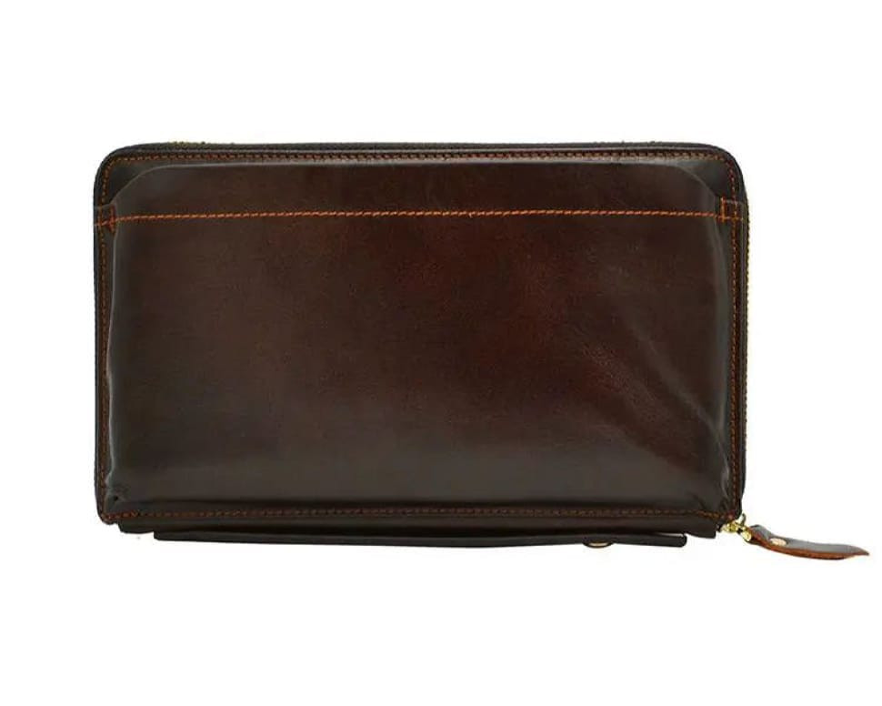 Чоловічий клатч шкіряний bx9043ob Oil Brown — 3
