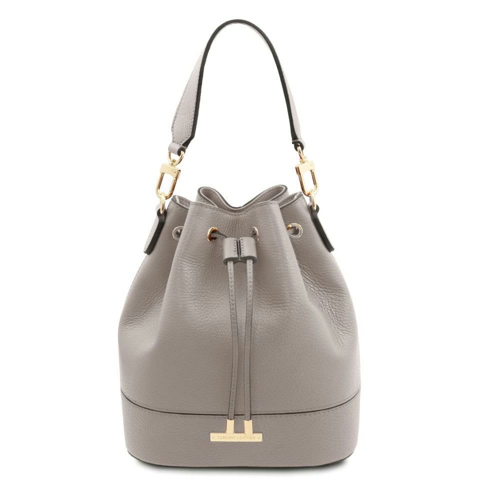 Жіноча сумка - ведро TL142146 (bucket bag) от Tuscany (світло-сірий)