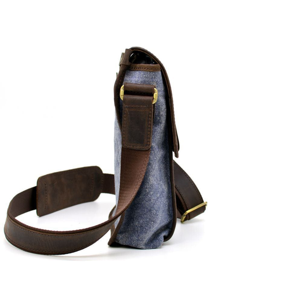 Сумка через плечо канвас + кожа RKj-3938-4lx Tarwa — 3