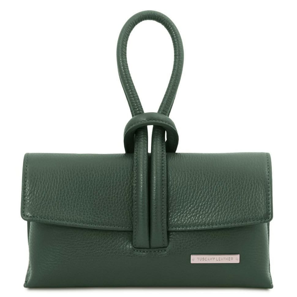 Клатч шкіряний жіночий Tuscany TL141990 (Forest Green)