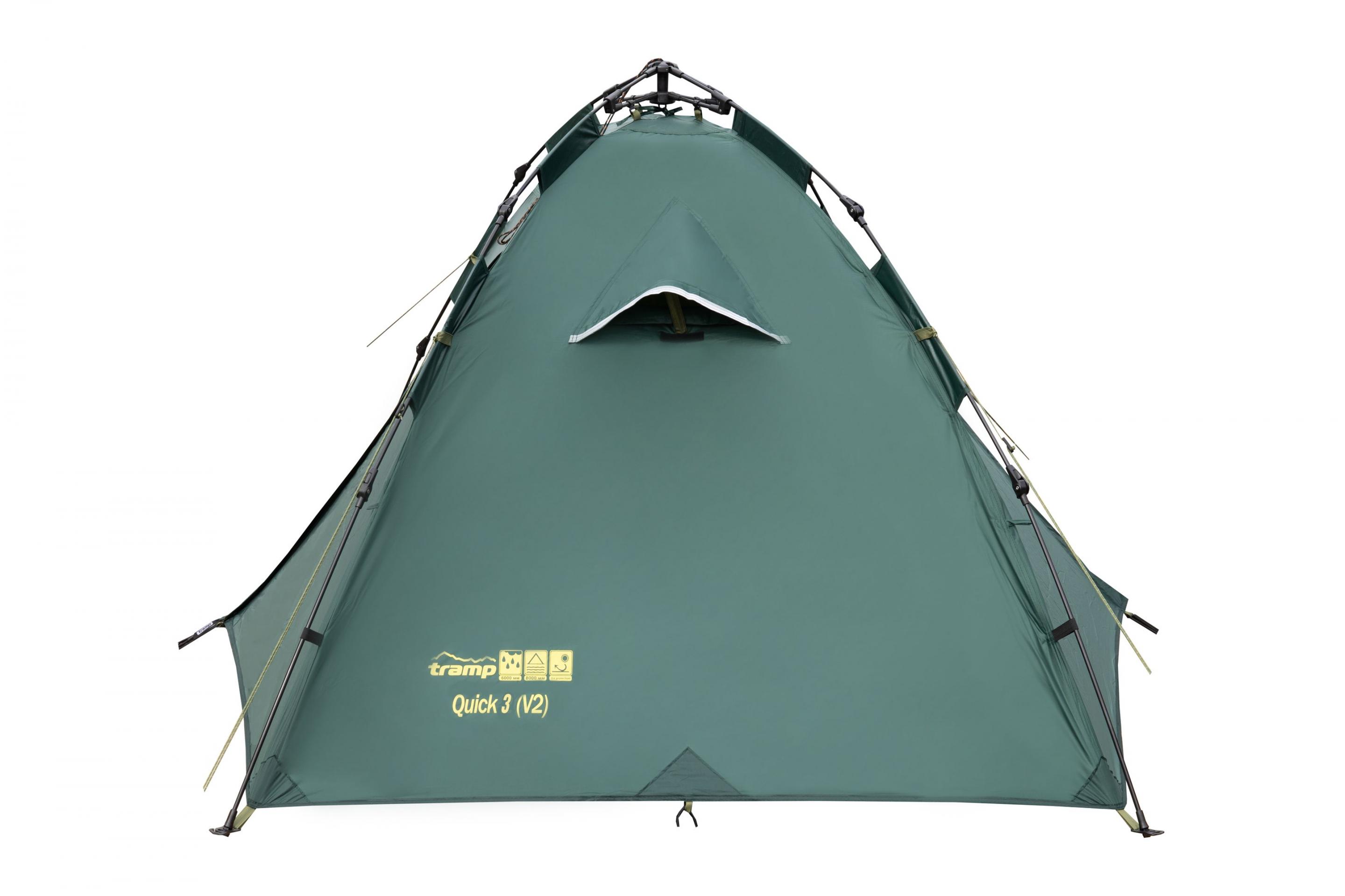 Намет Tramp Quick 3 (v2) green UTRT-097 — 2