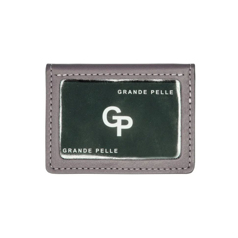 Кожаная обложка на права ID паспорт, удостоверение Grande Pelle 211665 пудра — 3