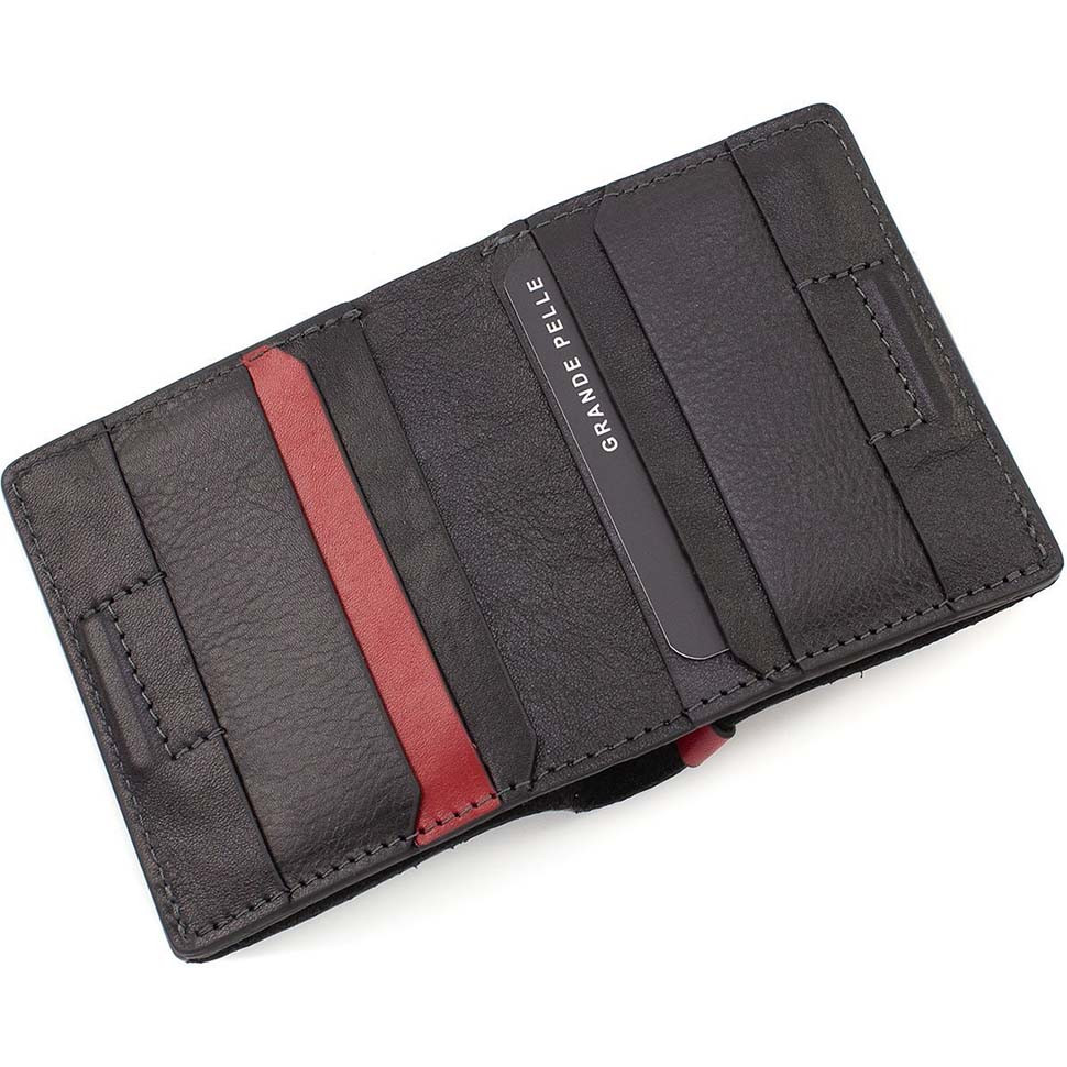 Невелике чоловіче шкіряне портмоне Grande Pelle 52761060 — 4