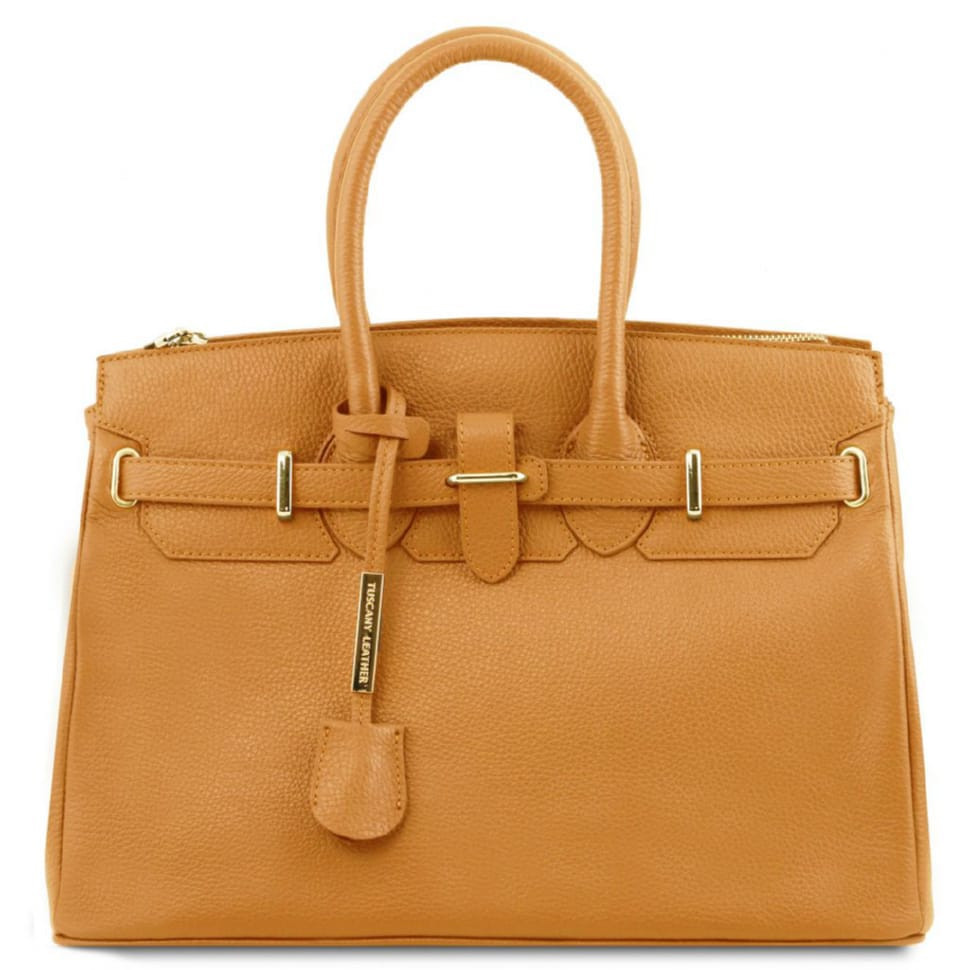 TL Bag шкіряна сумка жіноча Tuscany TL141529 (Мед)