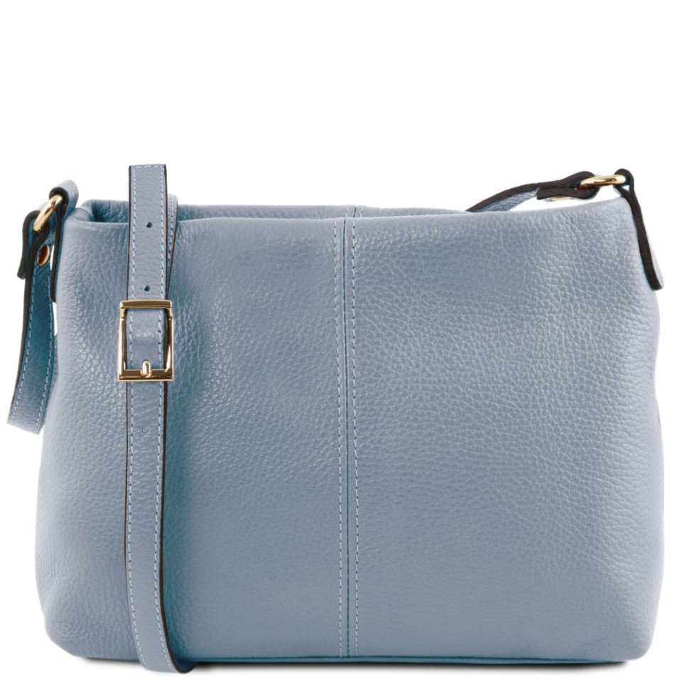 Жіноча шкіряна сумка через плече TL141720 Tuscany Leather (світло-голубой)
