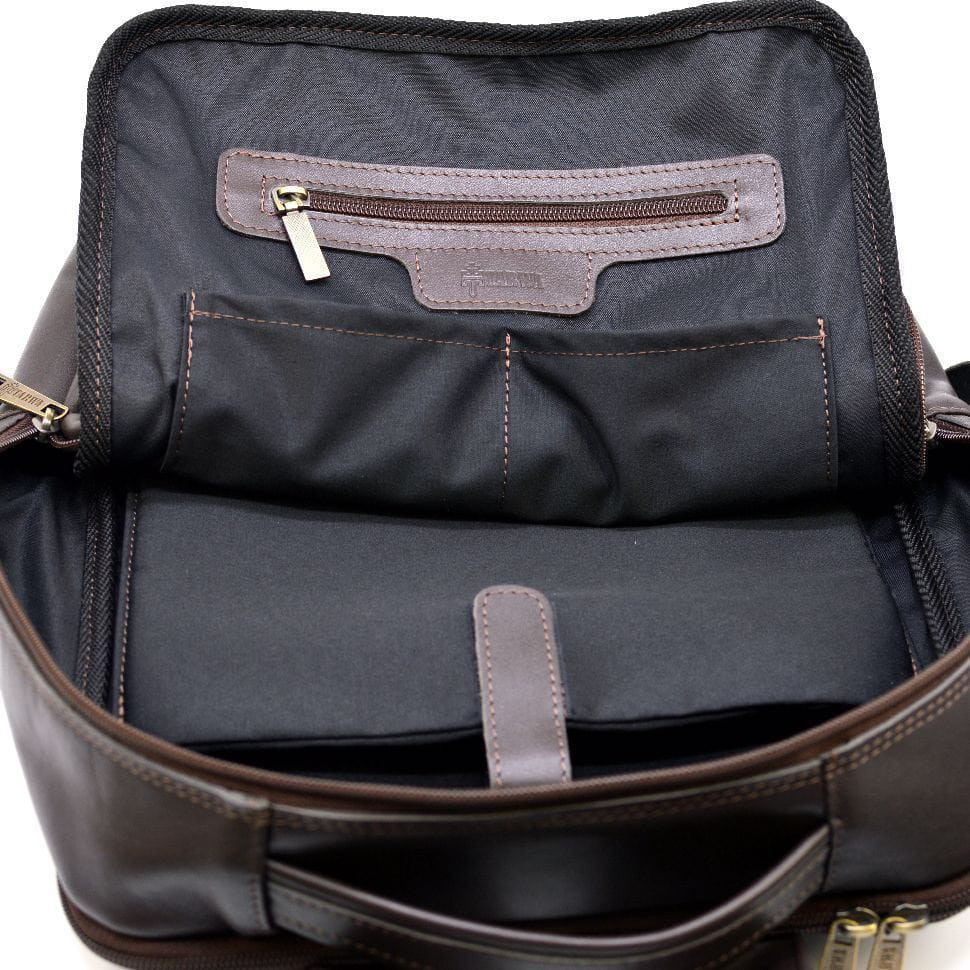 Шкіряний чоловічий рюкзак коричневий TARWA GC-7280-3md — 2