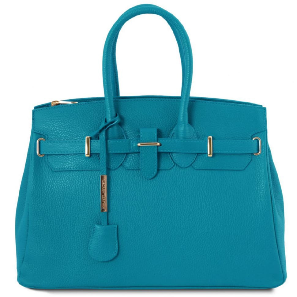 TL Bag шкіряна сумка жіноча Tuscany TL141529 (бірюзовий)
