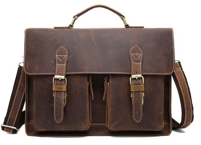 Портфель чоловічий зі шкіри Vintage 14774 Коричневий
