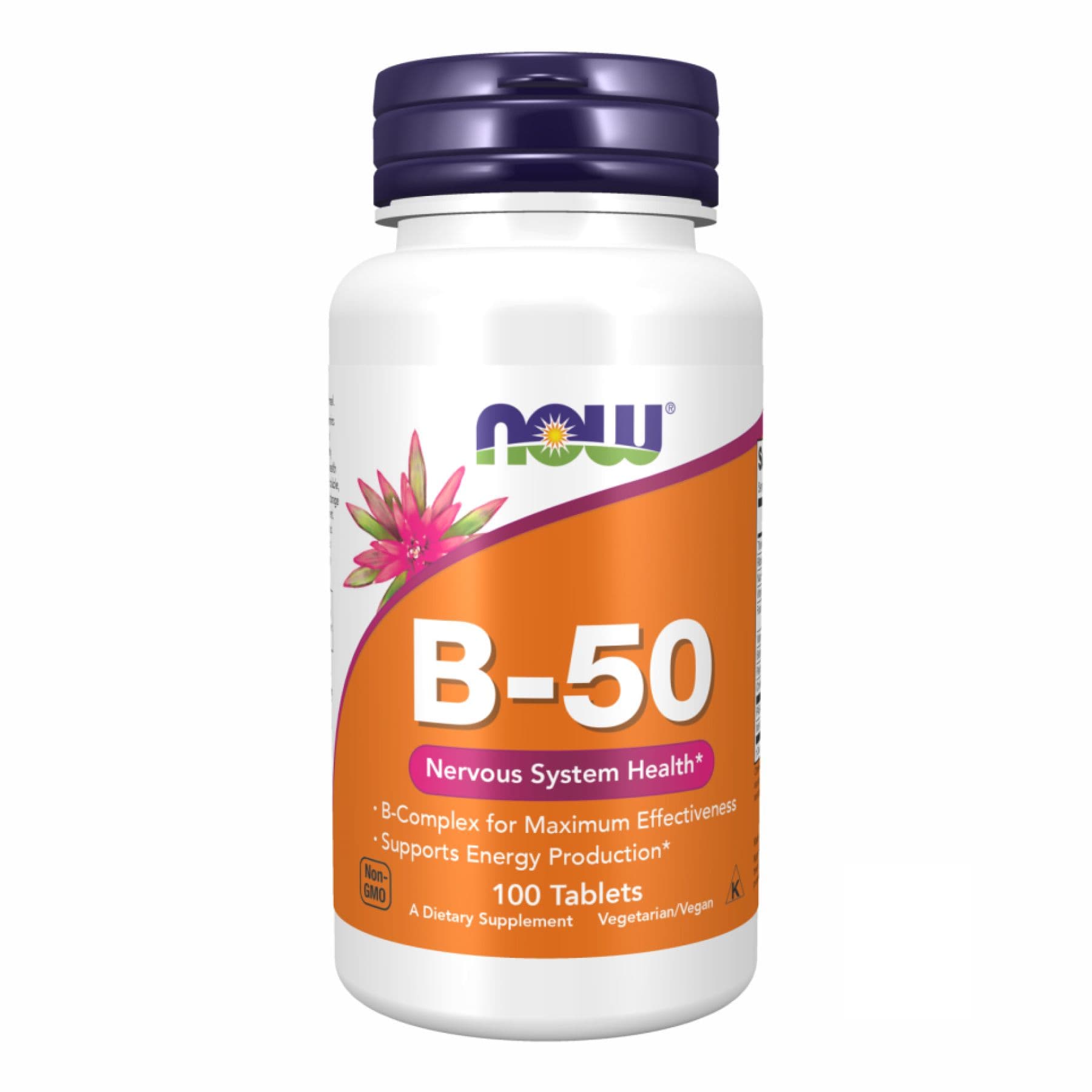 Вітамін B-50 комплекс, 100 таблеток, Now Foods