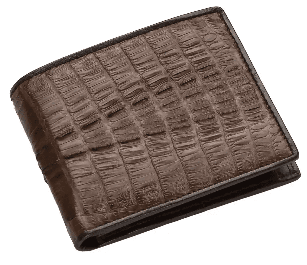 Гаманець зі шкіри крокодила Exotic Leather Коричневий (cw 30)