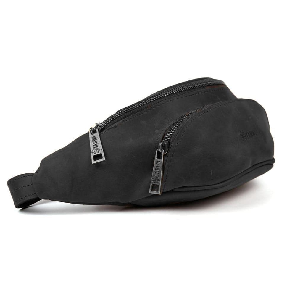Шкіряна бананка з передним карманом RA-30351-3md TARWA