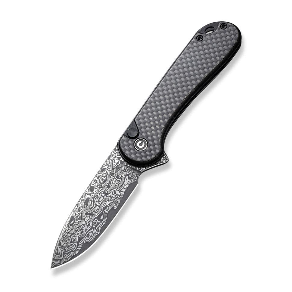 Ніж складаний кишеньковий Civivi Elementum II, (7.5 см) Damascus / Carbon Fiber & G10