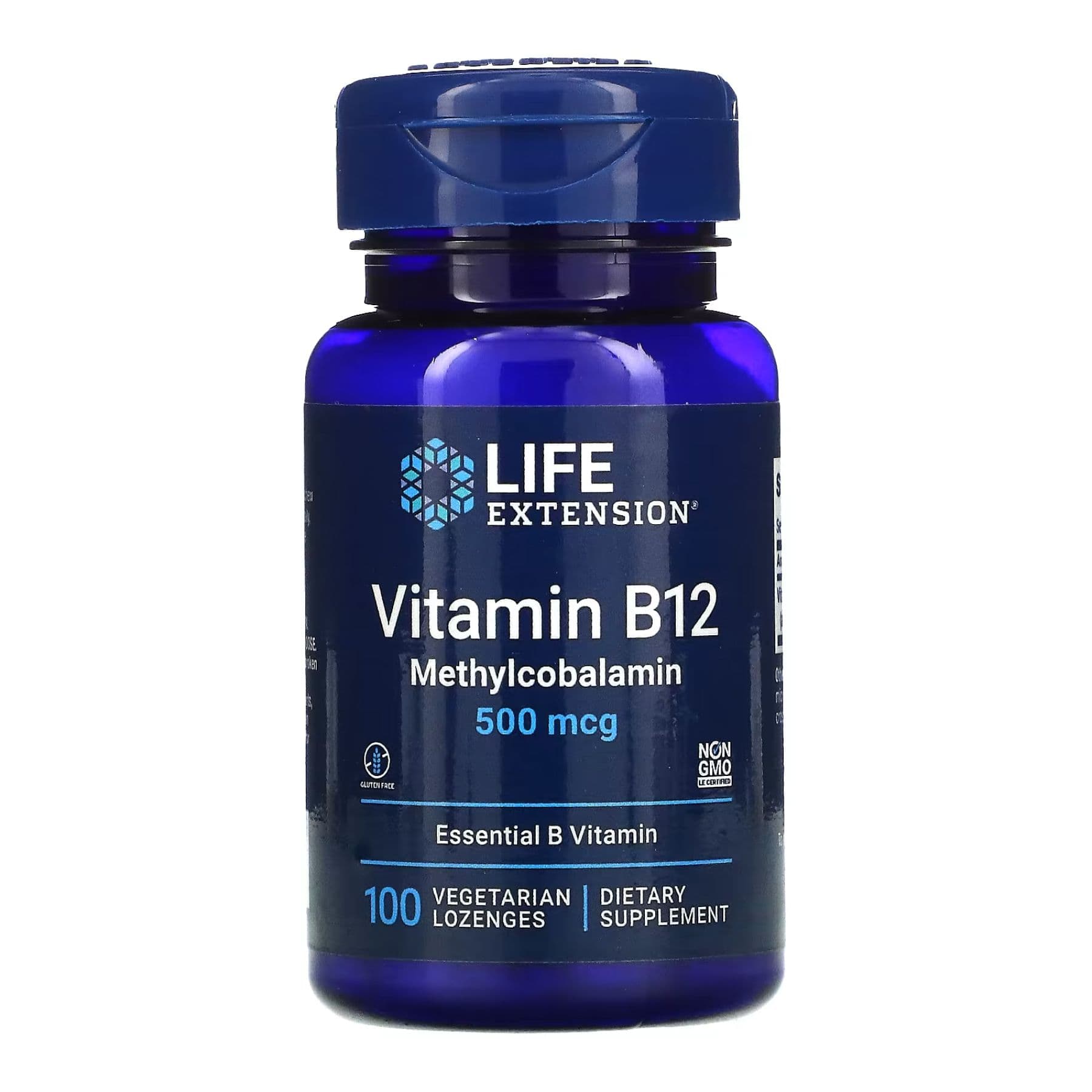Вітамін B12 500 мкг, 100 льодяників, Life Extension