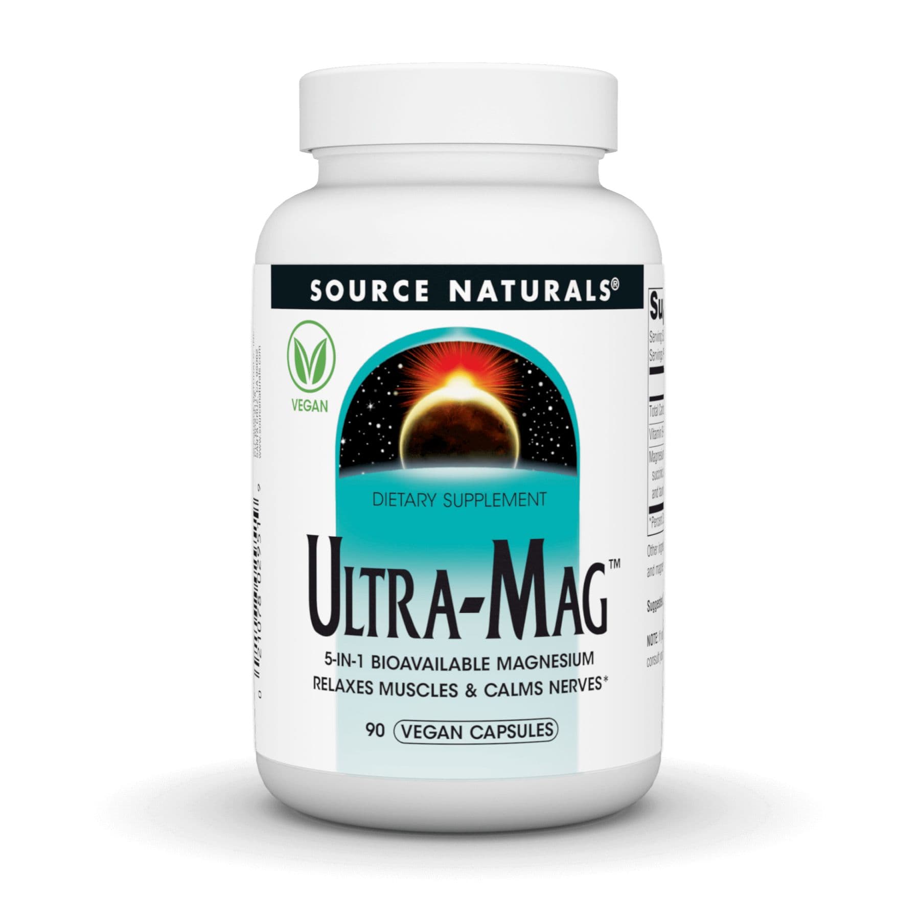 Магнієвий комплекс Ultra-Mag, 90 вег. капсул, Source Naturals