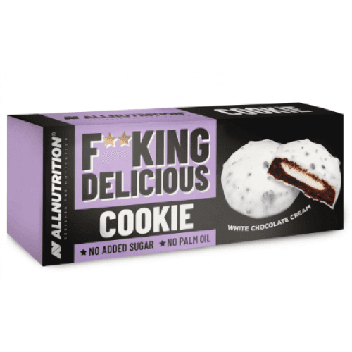 Fitking Delicious cookie, 128 г, Білий шоколадний крем