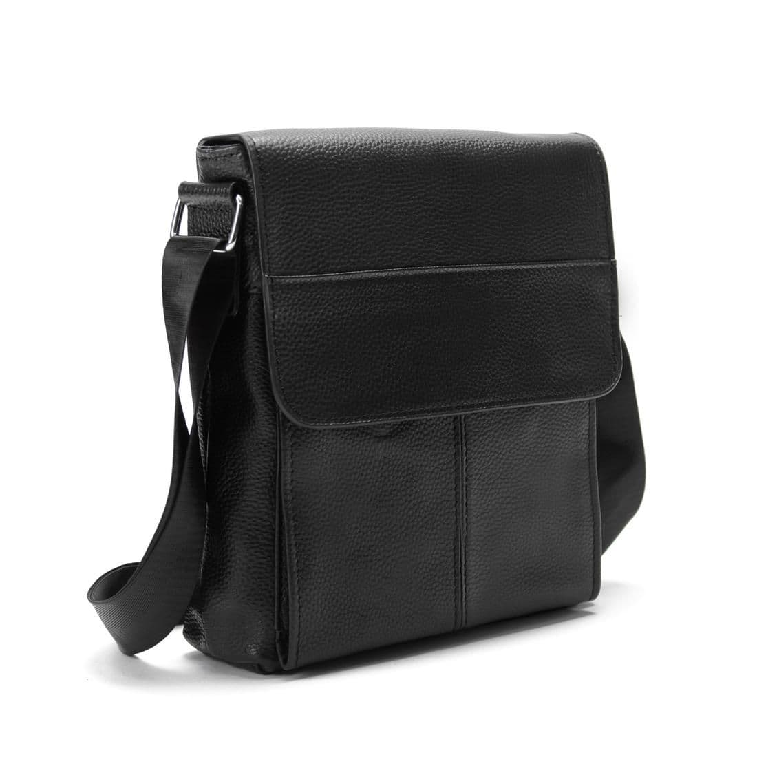 Зручний шкіряний месенджер з клапаном на магнітах Tiding Bag M56-3656A