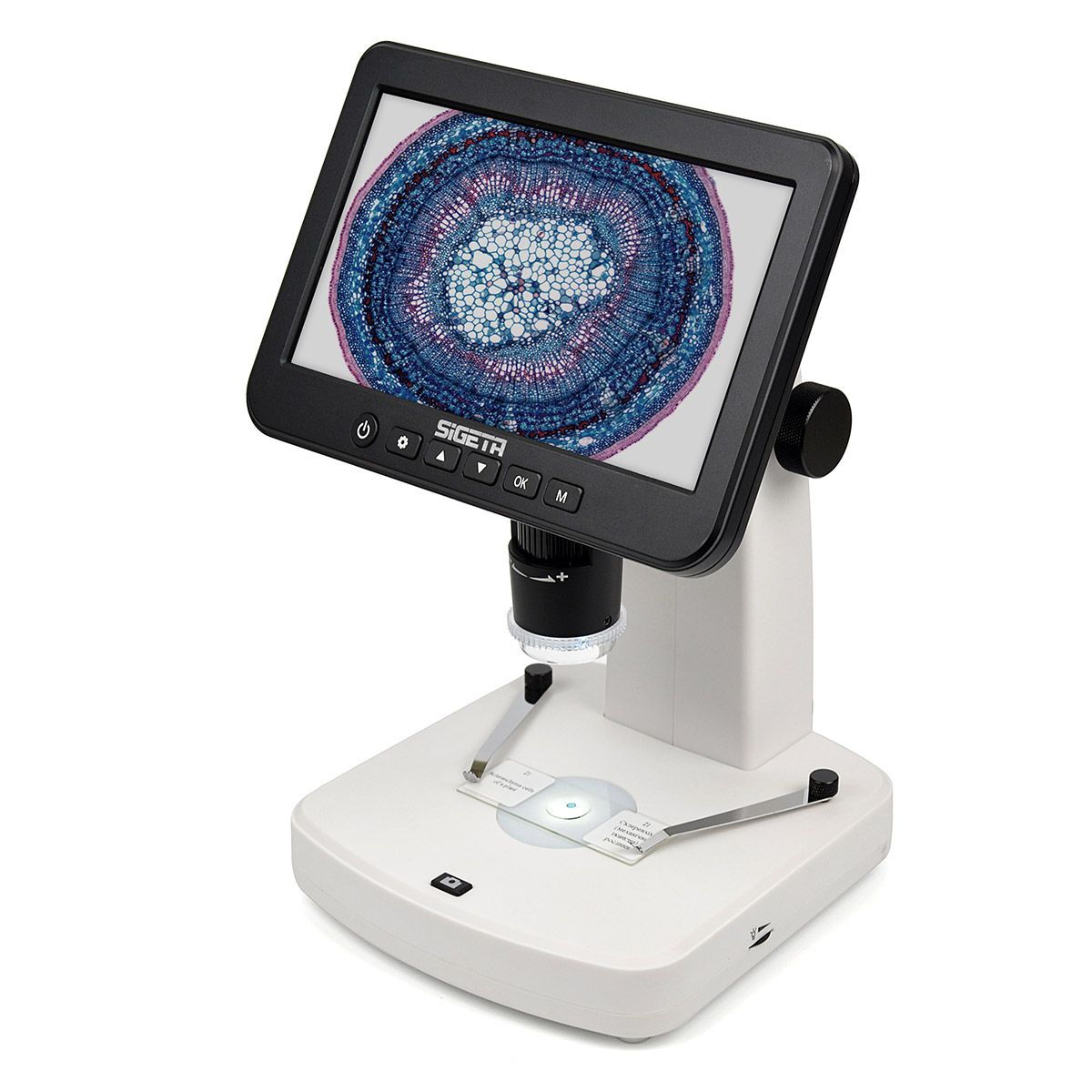 Цифровий мікроскоп SIGETA Numeric Pro 10x-300x 5 MP 7" LCD