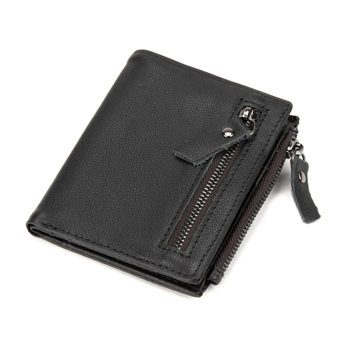 М'яке шкіряне портмоне на кнопці Tiding Bag M39-FA852A