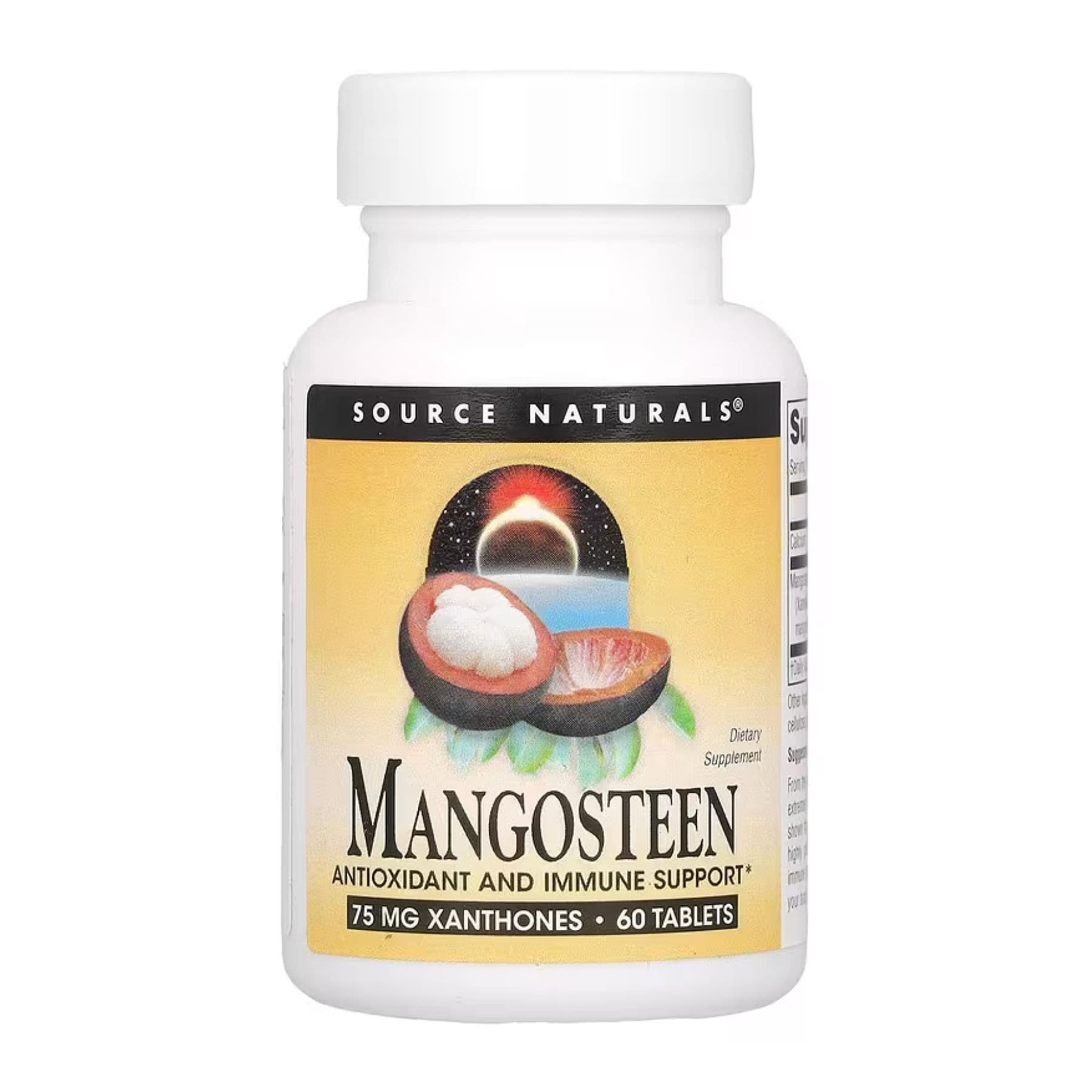 Мангостин, 75 мг, 60 таблеток, Source Naturals