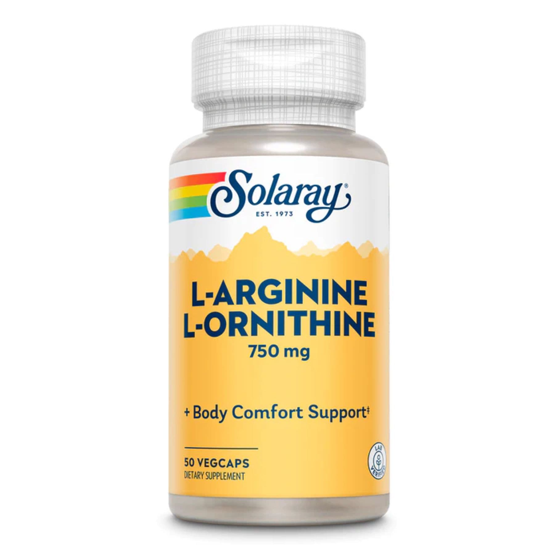 L-Arginine L-Ornithine 750mg - 50 vcaps