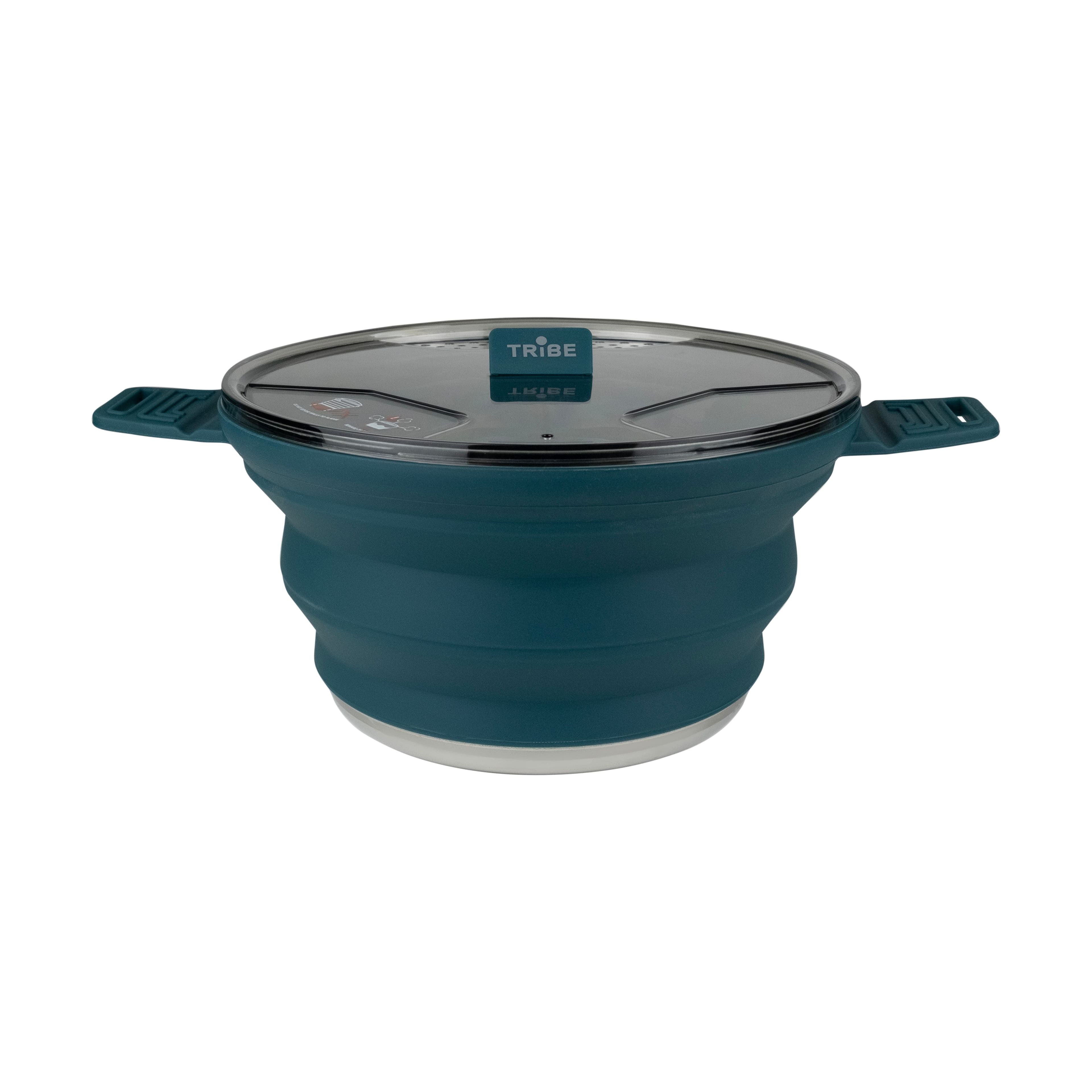 Каструля Tribe Collapsible Pot 2,5 л силіконова T-FF-0025, ocean