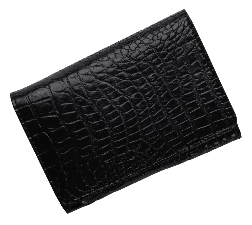 Гаманець жіночий зі шкіри крокодила Exotic Leather Чорний (cw108)
