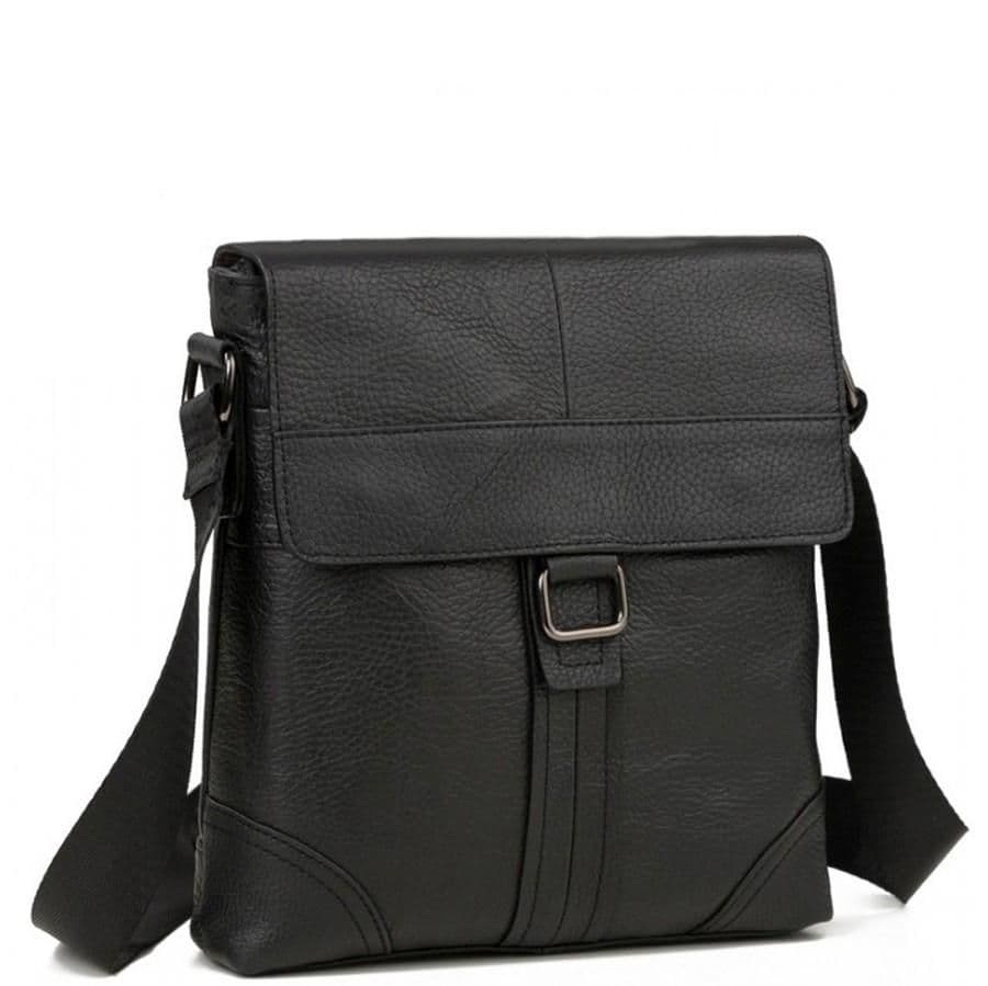 Чоловічий месенджер з клапаном зерниста шкіра Tiding Bag M38-1712A