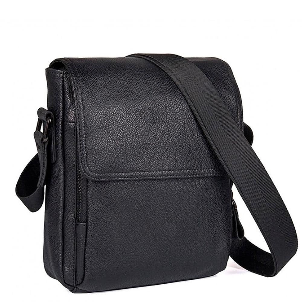 Чоловіча шкіряна сумка з клапаном через плече Tiding Bag 9811A — фото 1
