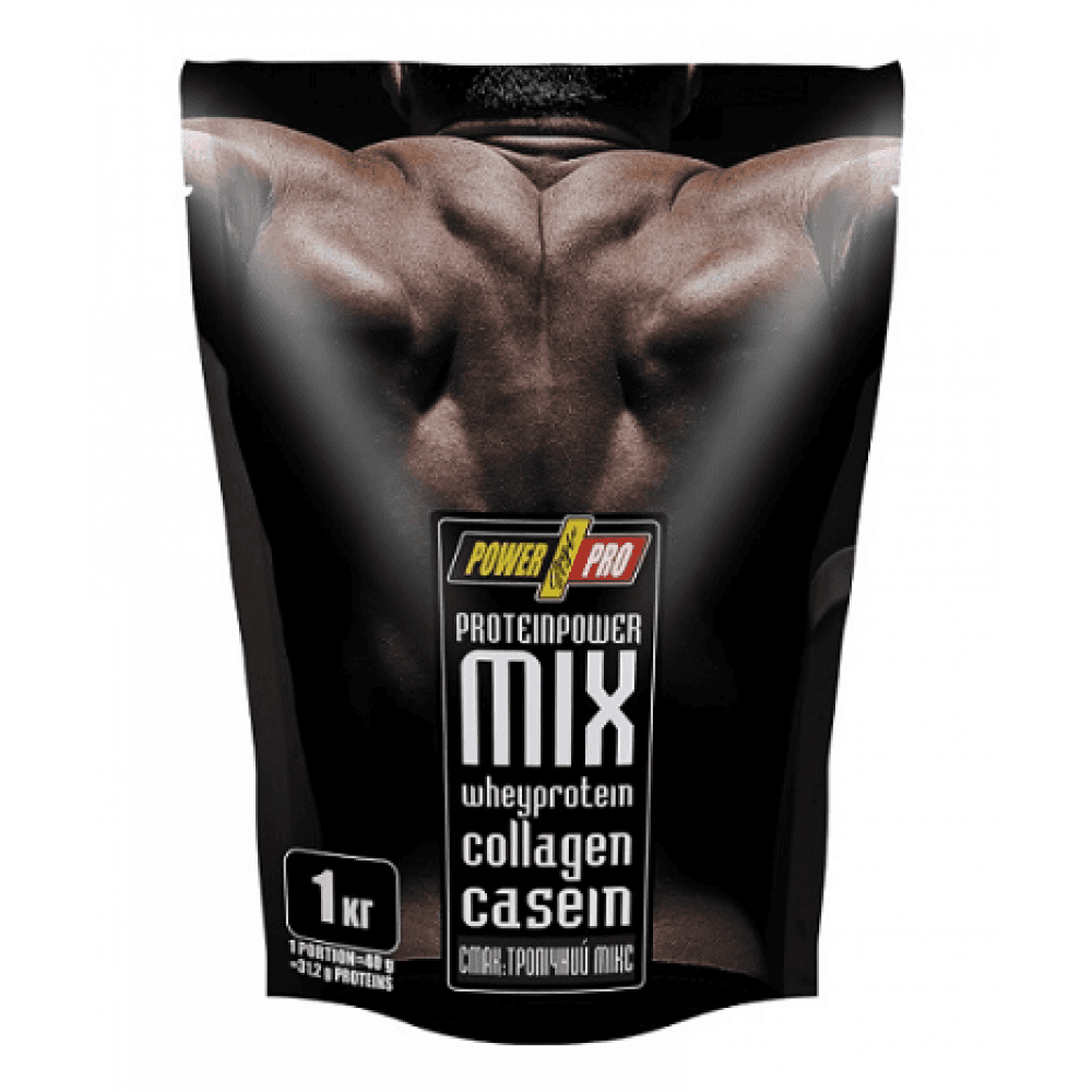 Сироватковий протеїн MIX, 1000 г, Шоколадне кокосове, Power Pro