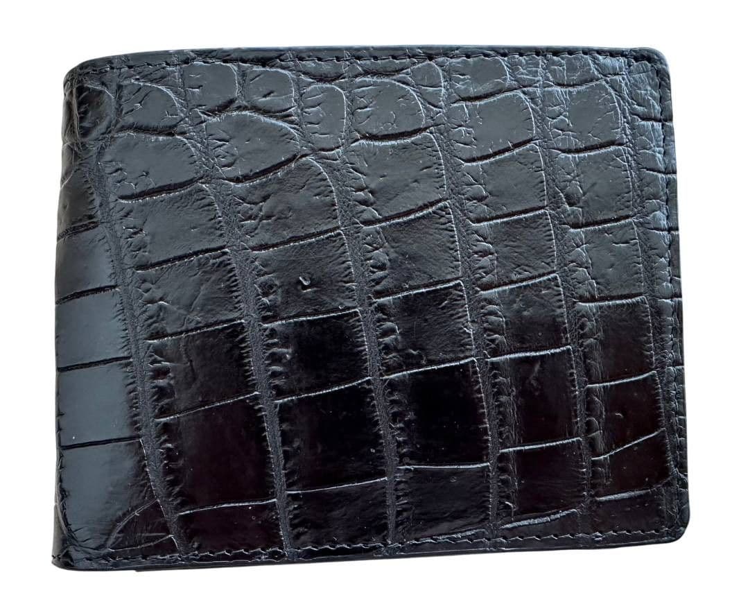 Гаманець зі шкіри крокодила Exotic Leather Чорний (cw131)