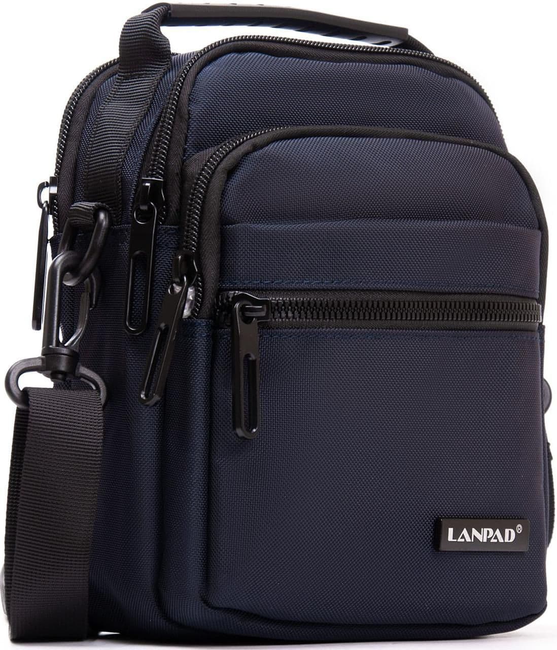 Сумка чоловіча на плече Lanpad синя